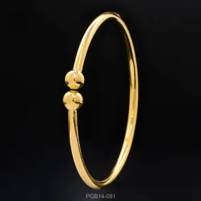 4CT HEAVY GOLD PLATED BOHO STYLE BANGLE PGB14-081