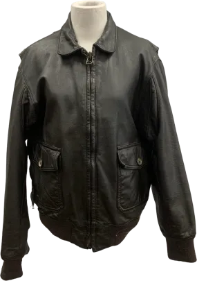 '80’s Leather Bomber Jacket by Banana Republic