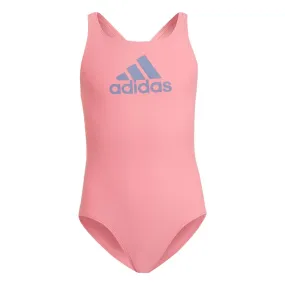 adidas Badge Of Sport Swimsuit - Girls - Rose Tone/Orbit Violet