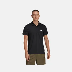 Adidas Train Essentials Men's Training Polo T-shirt -Black/White