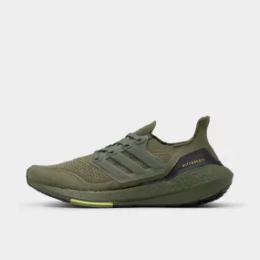 adidas Ultraboost 21 Focus Olive / Focus Olive - Acid Yellow