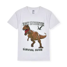 ANK Dinosaur Survival Guide White Shirt 10227