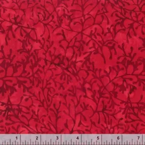 Anthology Batik - Be Colourful 3178Q X Red Branches By The Yard