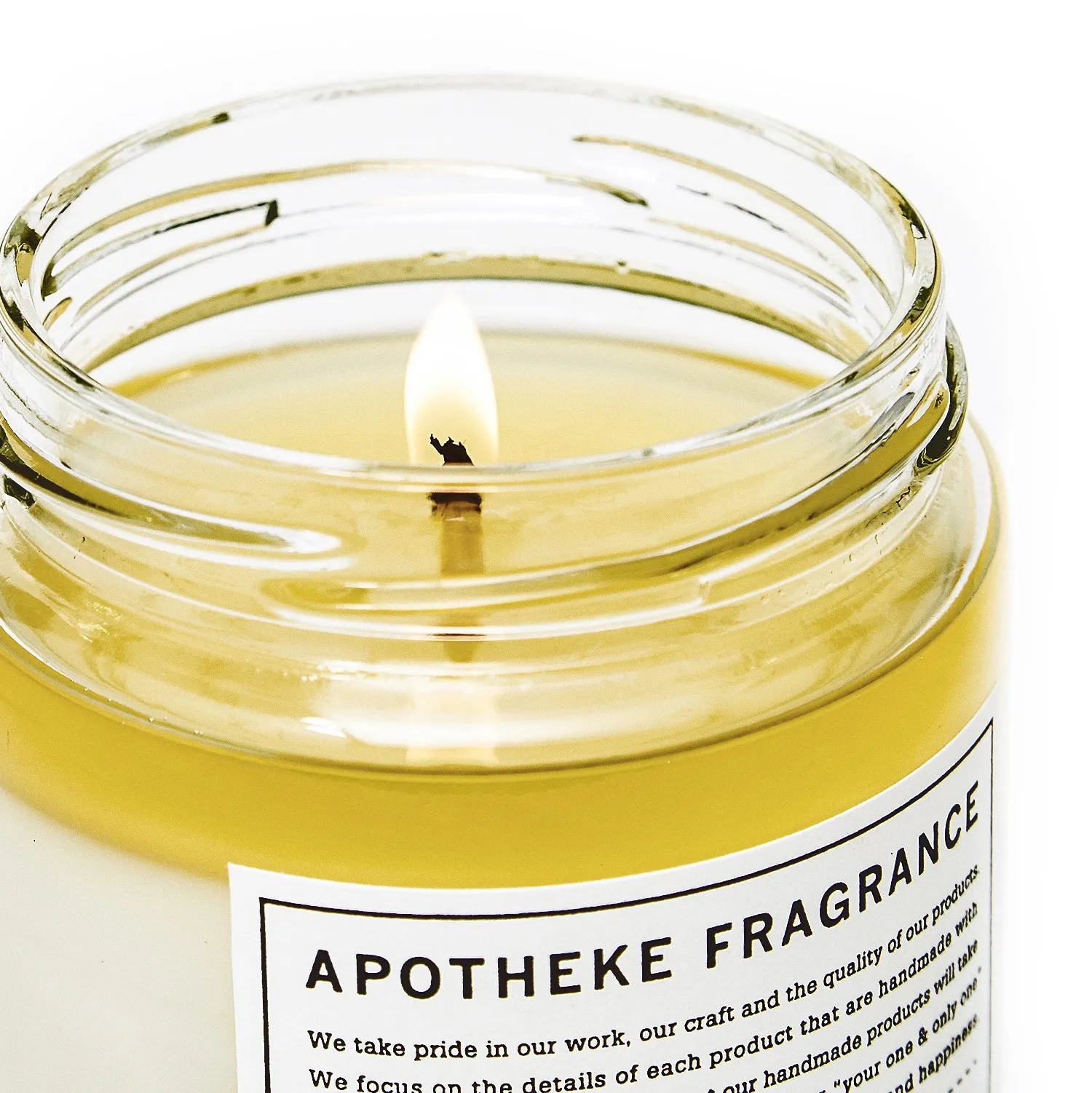 Apotheke Fragrance Glass Jar Candle "Green Tea"