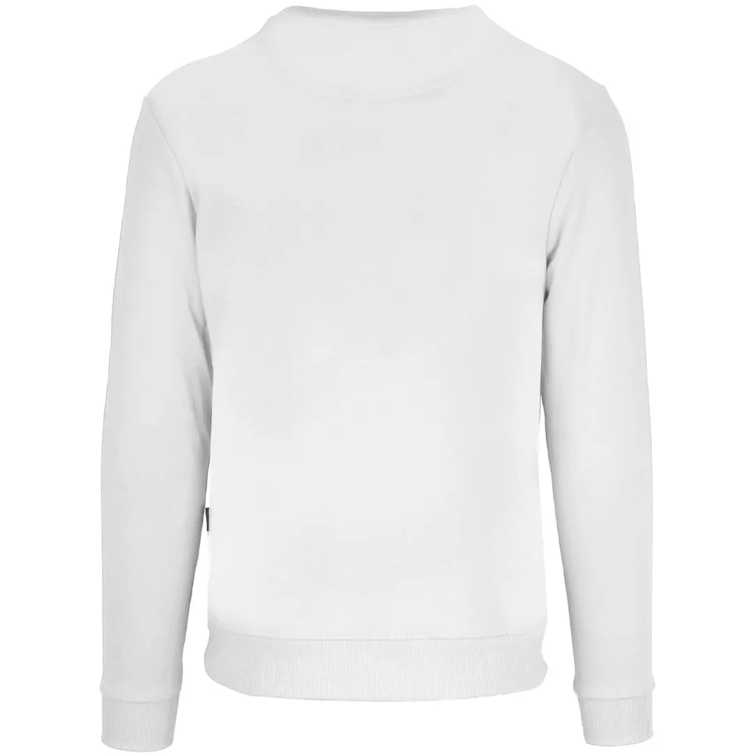 Aquascutum Bold London Logo White Sweatshirt