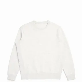 Ash Heather Organic Cotton Crewneck Sweatshirt