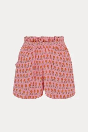 Azalea Lily Floral Eva Paperbag Shorts