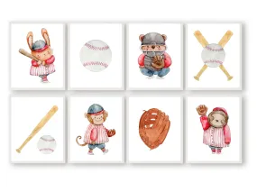 Baseball Nursery Print Set