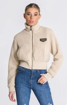 Beige Teddy Sherpa Jacket