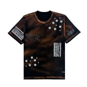 Black Bleached Paisley T-shirt