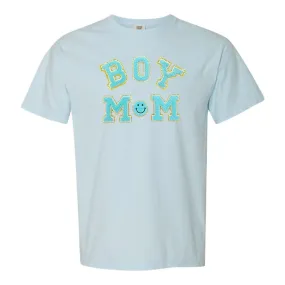 Boy Mom Letter Patch T-Shirt