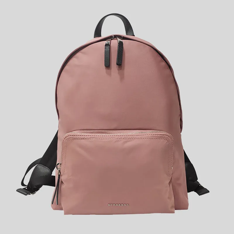 BURBERRY Unisex Nylon Backpack Mauve Pink 80361631