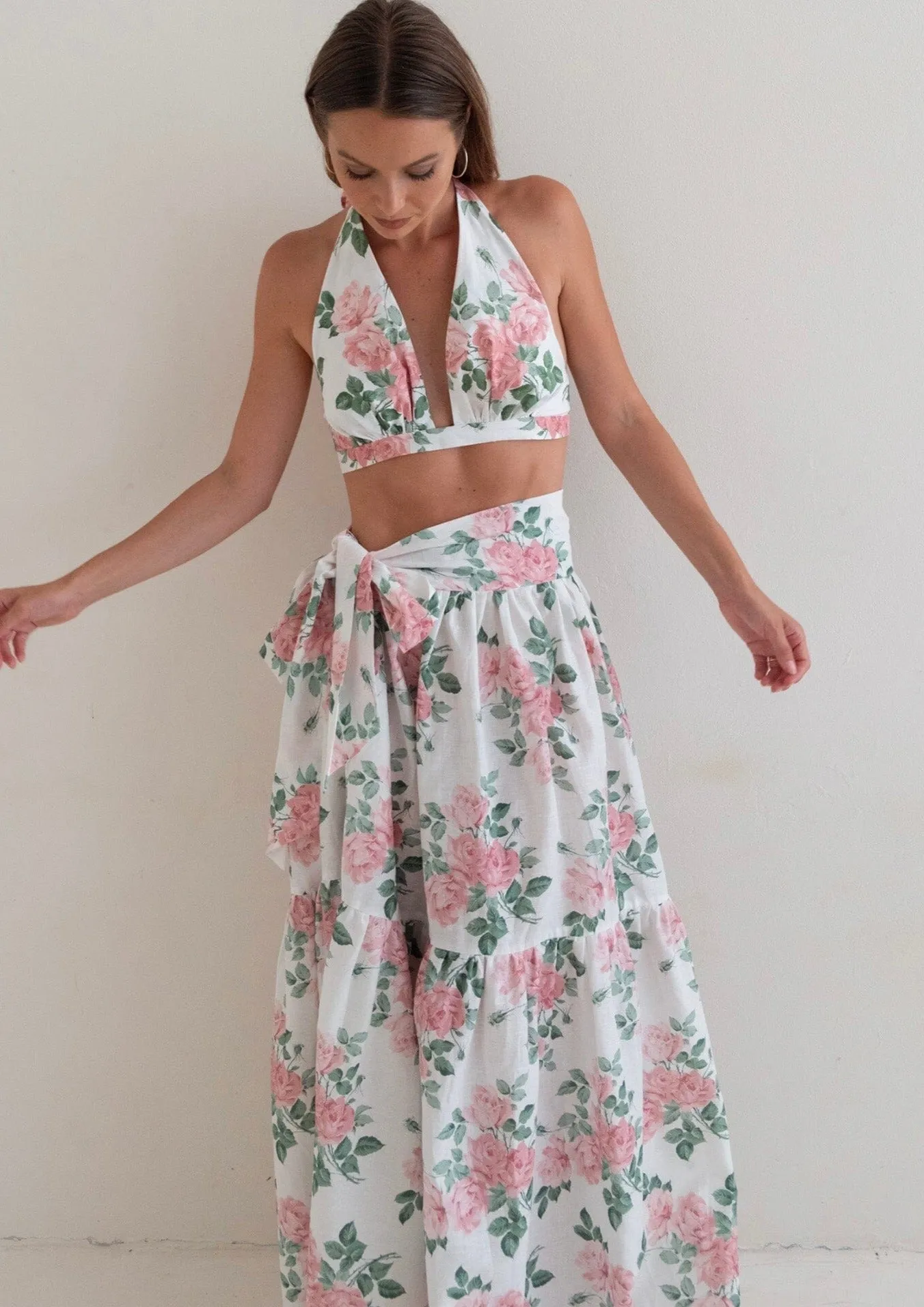 Cabo Crop Set - Pink Liberty Floral