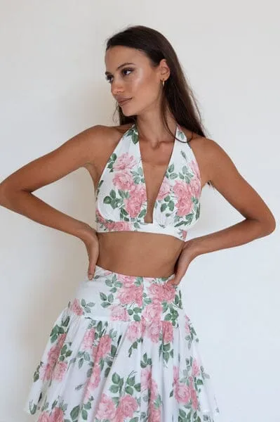 Cabo Crop Set - Pink Liberty Floral