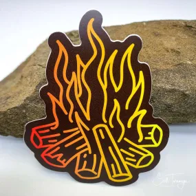 Campfire Vinyl Sticker Decal