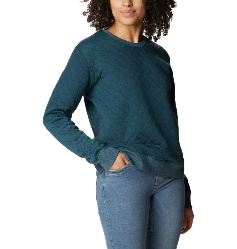 Columbia Lodge Quilted Crew Sweatshirt Night Wave