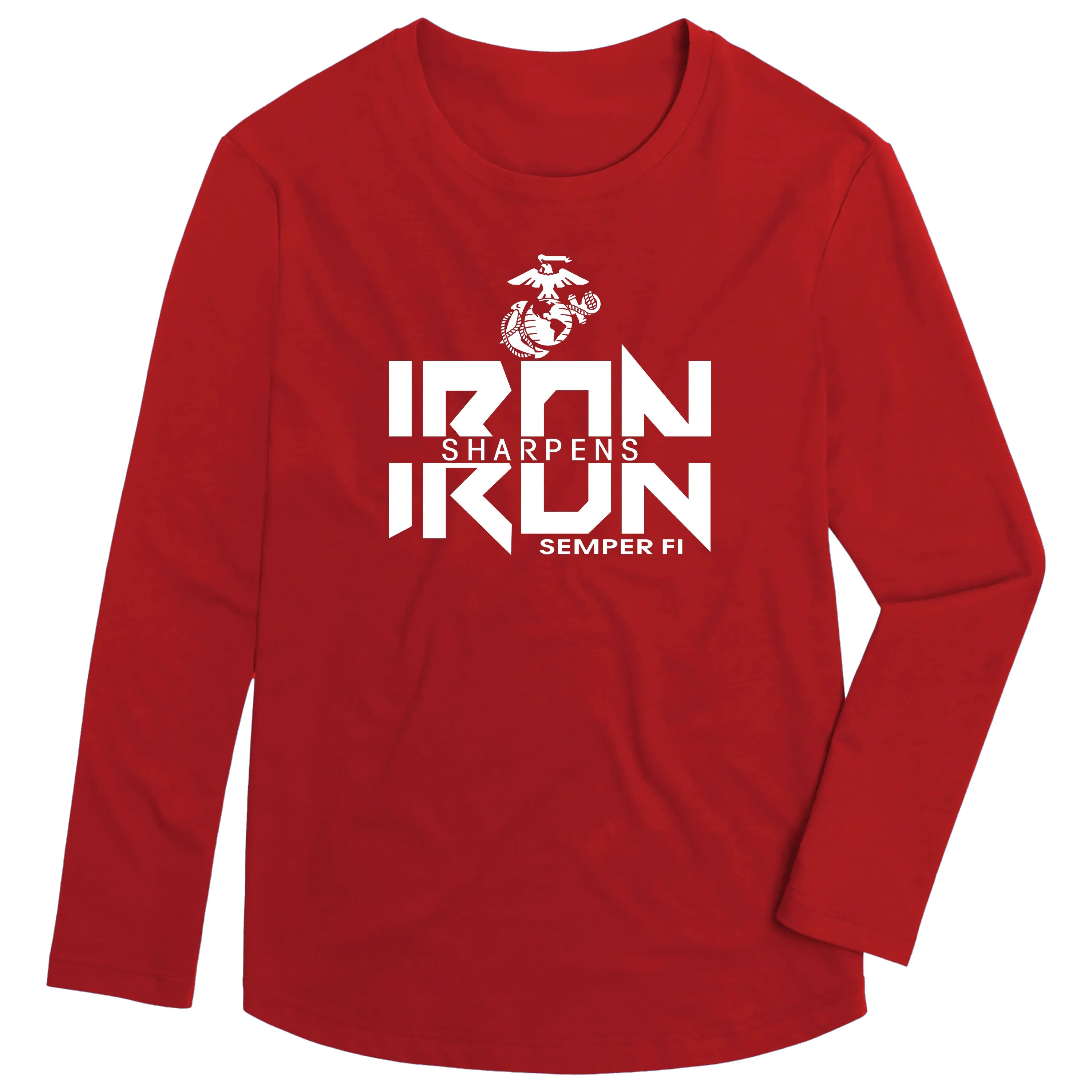 Combat Charged Iron Sharpens Iron Performance Long Sleeve Tee