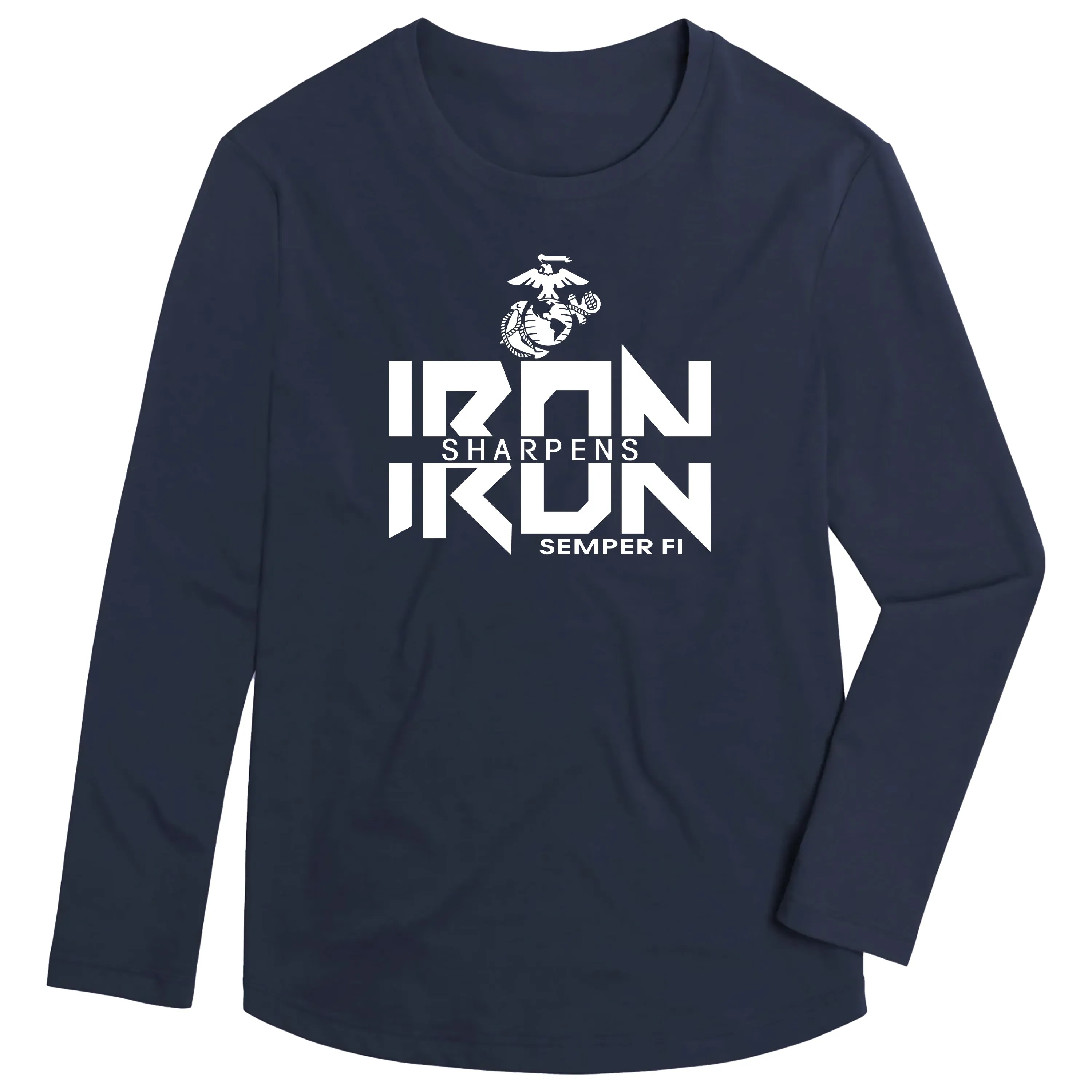 Combat Charged Iron Sharpens Iron Performance Long Sleeve Tee