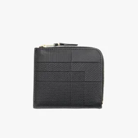 COMME des GARCONS WALLET Intersection Half Zip Wallet / Black