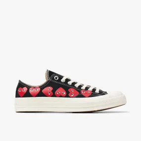 Converse x COMME des GARÇONS PLAY Chuck Taylor Ox / Multi Heart Black