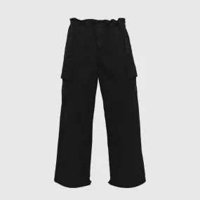 C.P. Company Flatt Nylon Oversized Cargo Pants Black