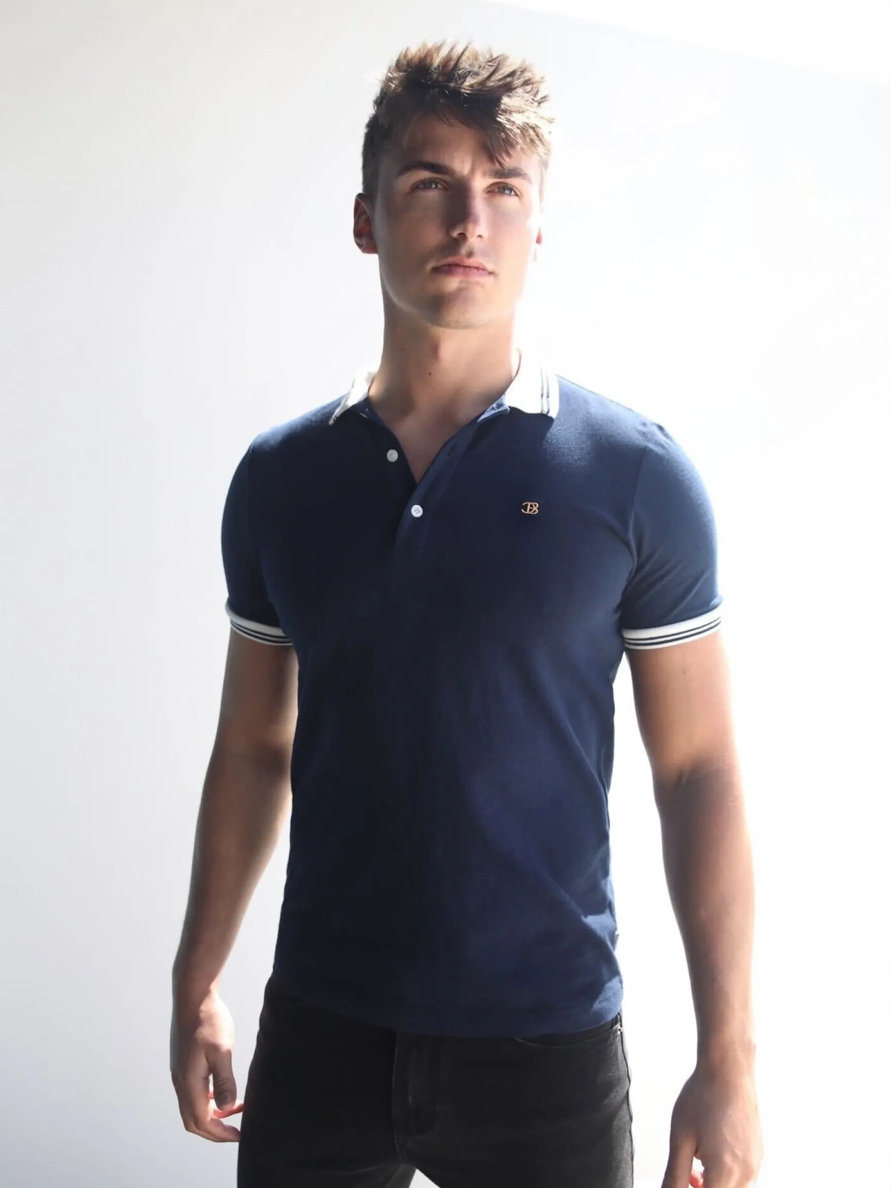 Dalston Polo- Navy