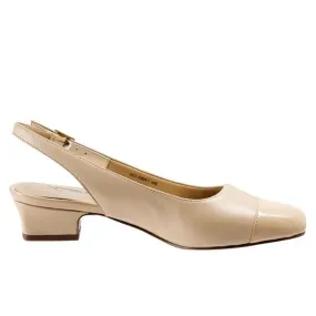 Dea Nude Sling-back Low Heeled Dress Shoes