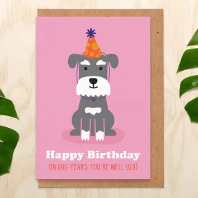 Dog Years Birthday Card