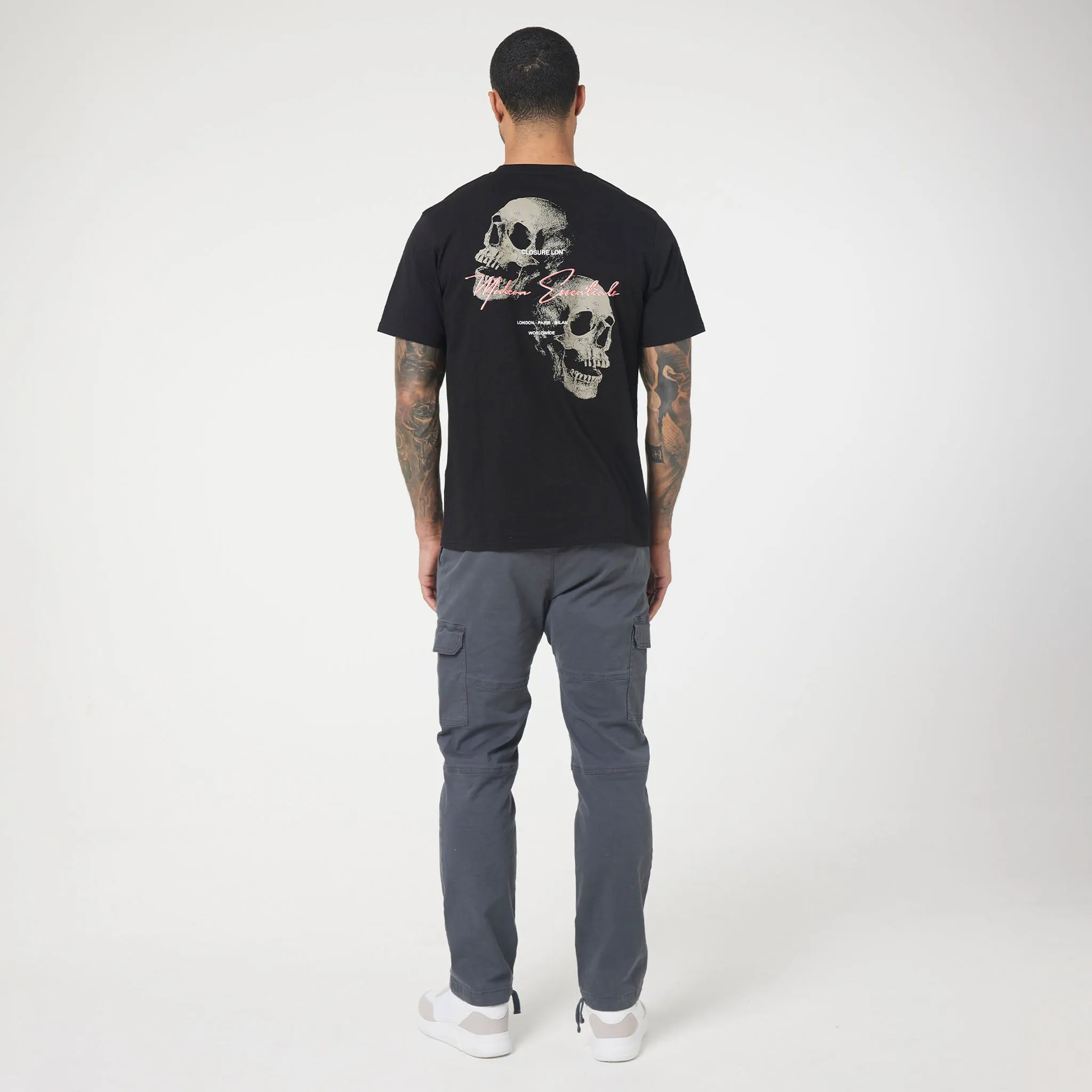 Double Skull T-Shirt | Black