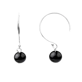 Earring | Curved Loop | Onyx