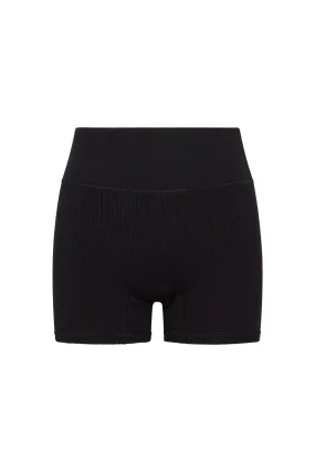 Elysian Short 4.5" - Black Lightweight Rib