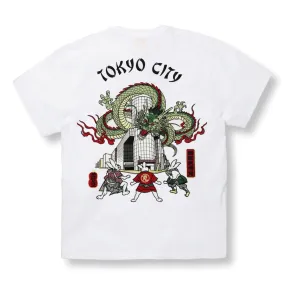 #FR2 TOKYO CITY SOUVENIR EMBROIDERY T-SHIRT-WHITE