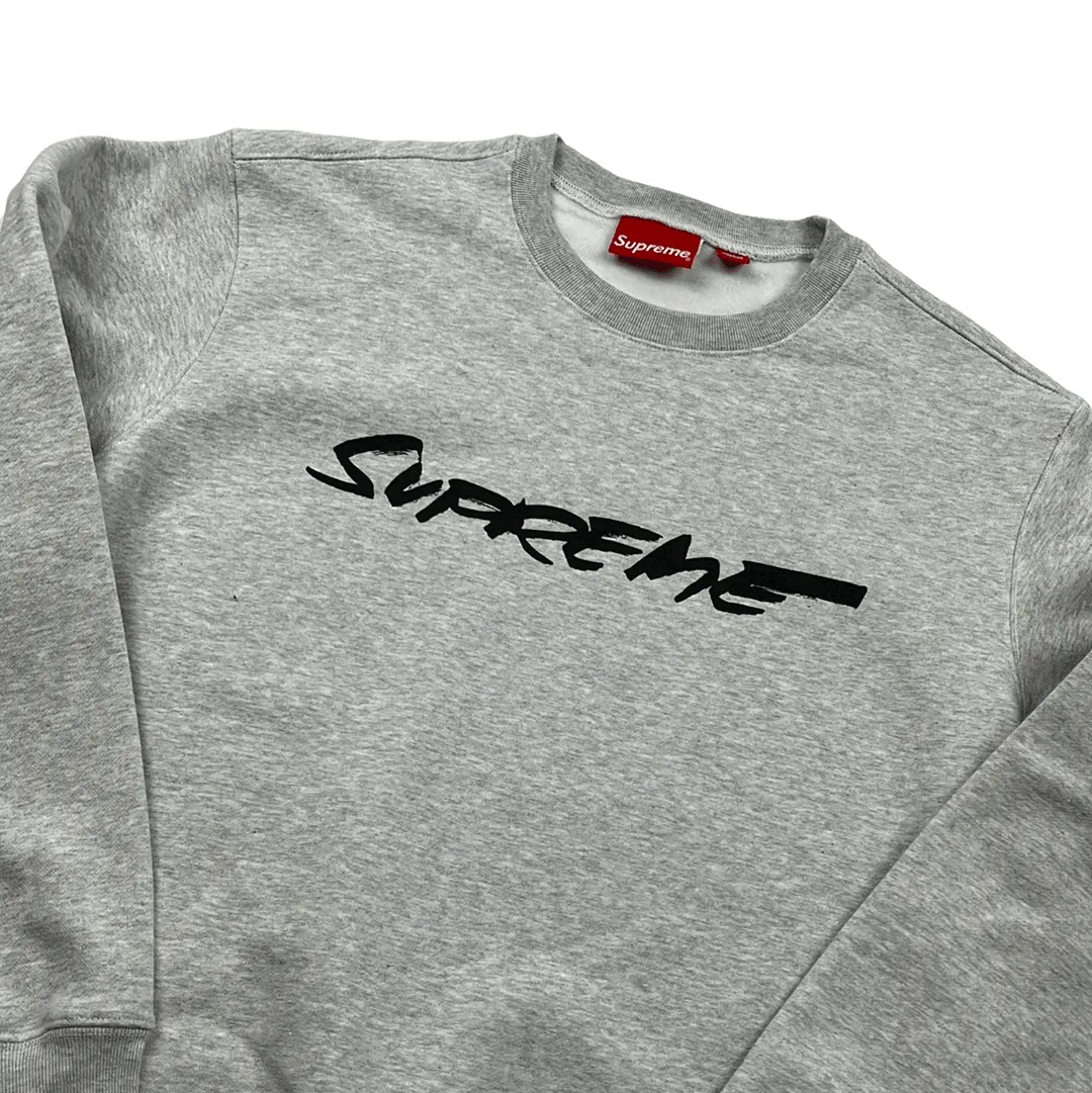 Grey Supreme Futura Sweatshirt - Large