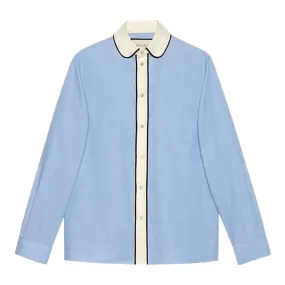 Gucci Round-Collar Oxford Shirt