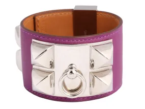 Hermès Anemone Swift Collier de Chien CDC Bracelet