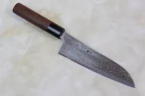 Hinoura Custom Knife ATS-34 Damascus Wa Santoku 170mm (6.6 inch, TH-9)