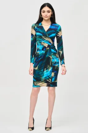 Joseph Ribkoff Black/Multi Coloured Dress Style 243072-178