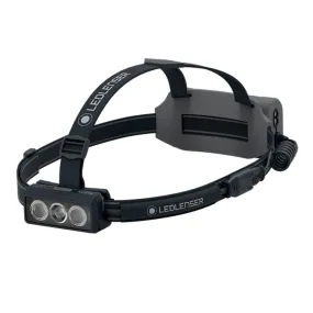 Ledlenser NEO9R Running Headtorch with Chest Strap - Grey-Black