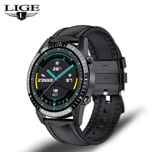 LIGE 2021 New IP67 Men's Bluetooth Call SmartWatch