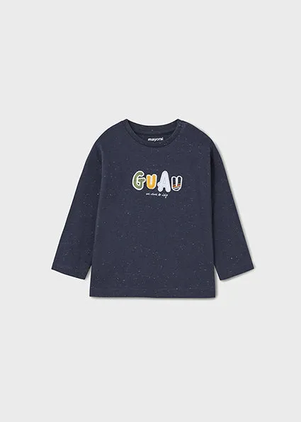 Mayoral Baby Boys Navy Long Sleeve Top