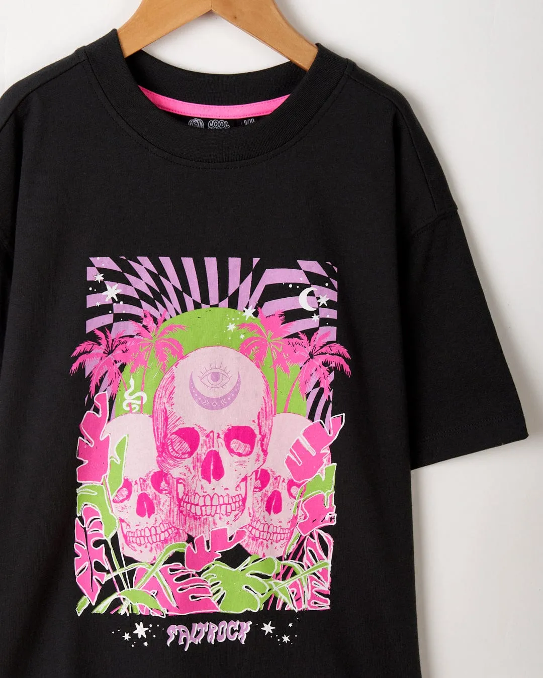 Mystic Skulls - Recycled Kids Short Sleeve T-Shirt - Black