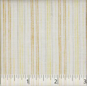 Off White, Dark Gold, & Yellow Striped Linen - $14.00 yd.