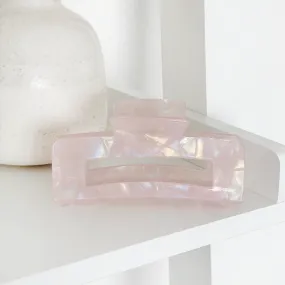 Pink Pearl Square Claw Clip