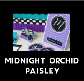 "Midnight Orchid Paisley" | Full UPRINT Bundle | Printable Classroom Decor | Teacher Classroom Decor | Schoolgirl Style