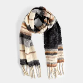 River Scarf: Black/Cream