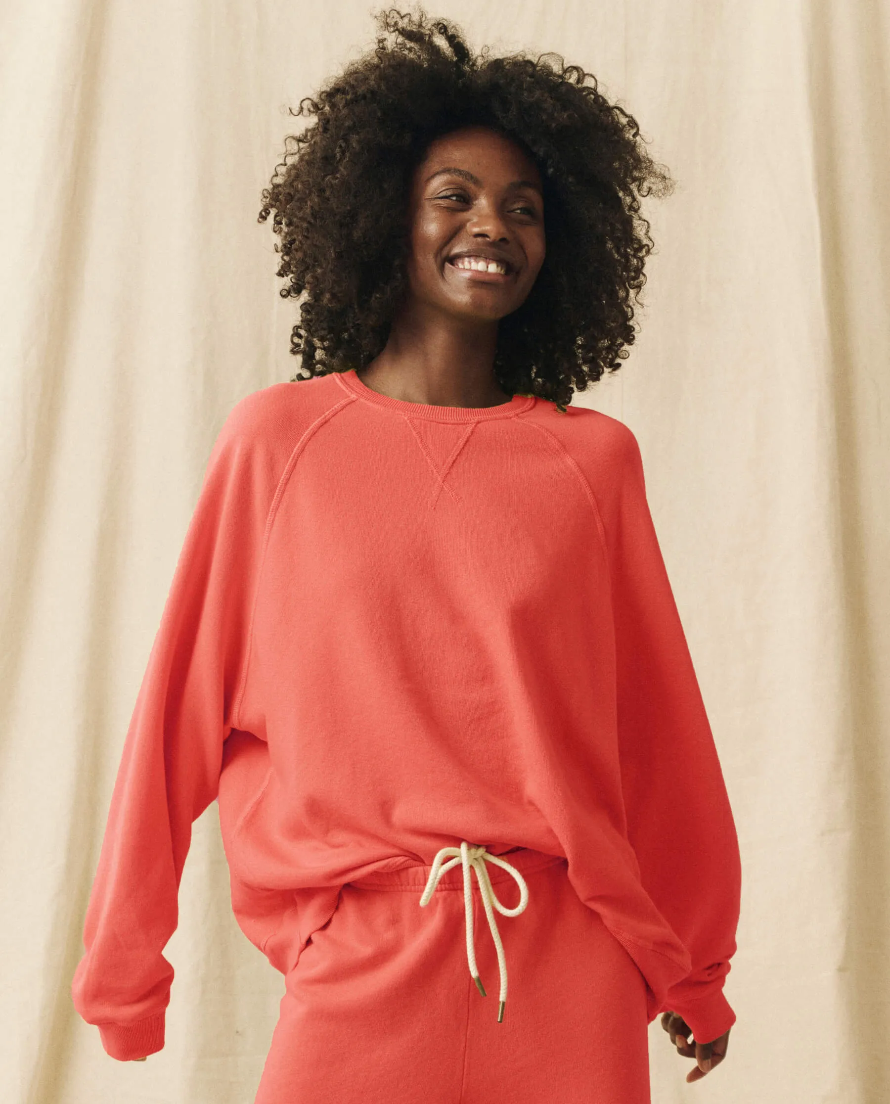 The Slouch Sweatshirt. Solid -- Heirloom Tomato