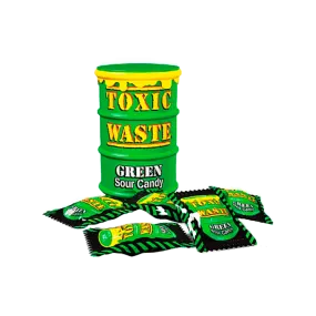 Toxic Waste Green Sour Candy Drum