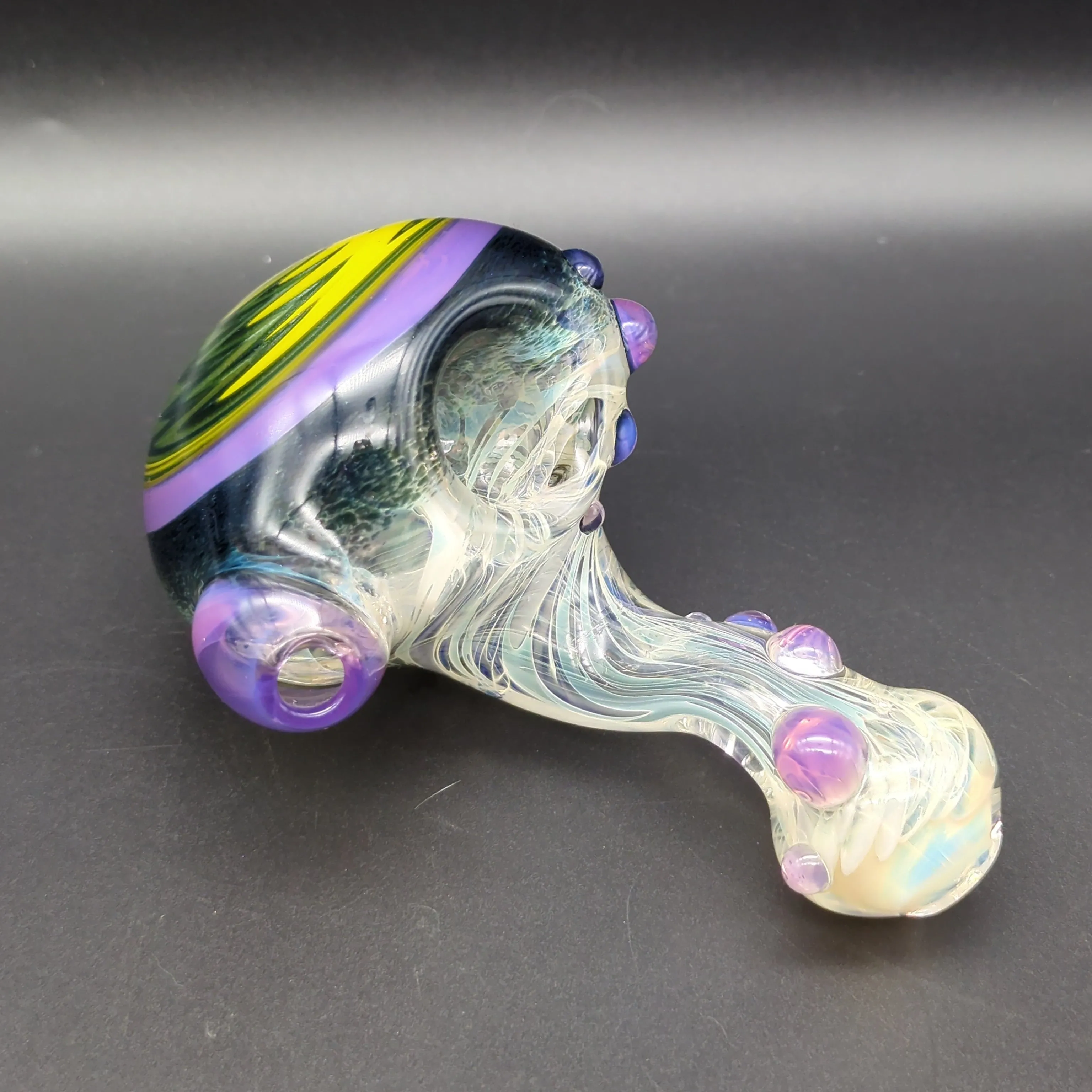 Wig Wag Ghost Fumed Heady Sherlock Pipe - by Over__Glass