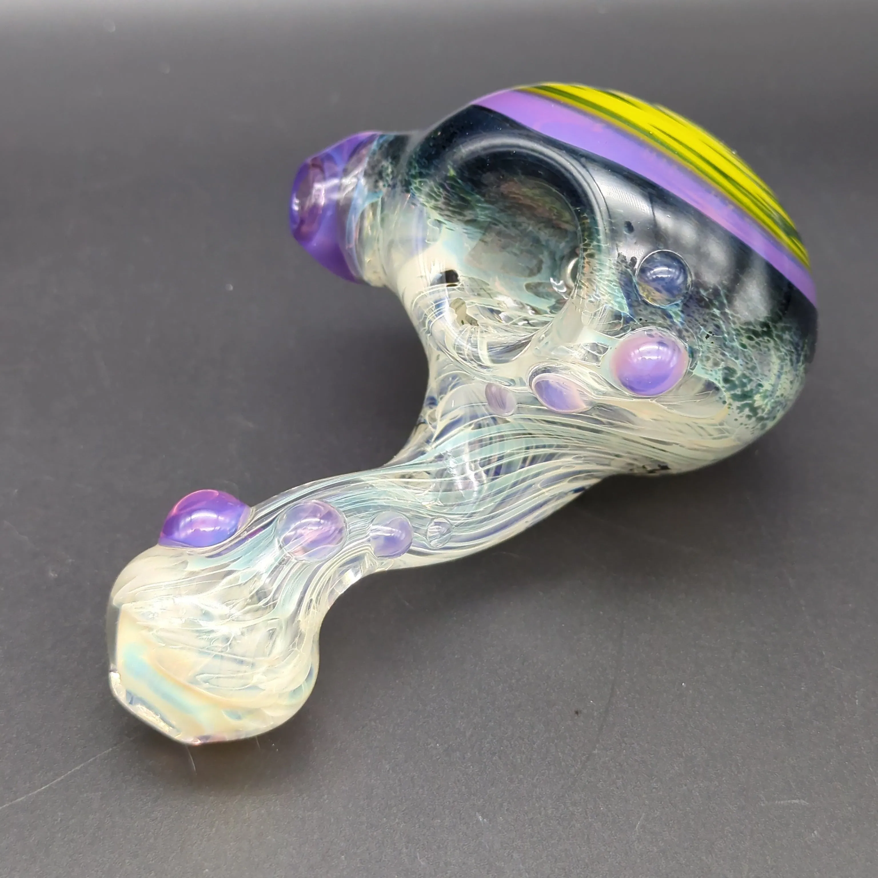 Wig Wag Ghost Fumed Heady Sherlock Pipe - by Over__Glass