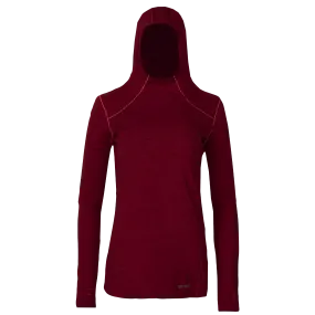 Women's Clima-Tek Hoodie - Burgundy Heather